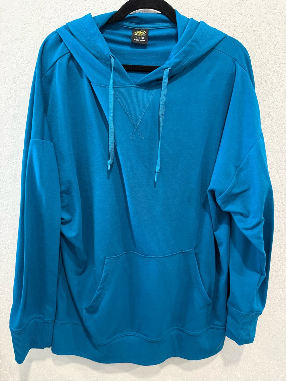 Athletic Works Teal Blue Women’s Hooded Pullover Sweatshirt